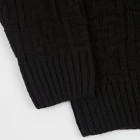 Polar Square Knitted Sweatshirt - Black thumbnail