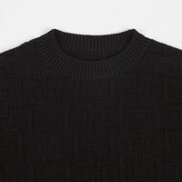 Polar Square Knitted Sweatshirt - Black thumbnail