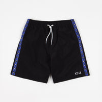 Polar Square Stripe City Swim Shorts - Black / Blue thumbnail