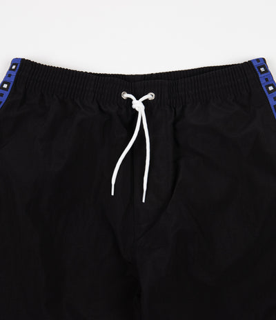 Polar Square Stripe City Swim Shorts - Black / Blue