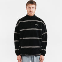 Polar Stripe Fleece Pullover 2.0 Sweatshirt - Black thumbnail