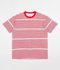 Polar Stripe Logo T-Shirt - Red