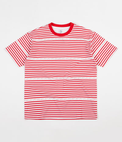 Polar Stripe Logo T-Shirt - Red