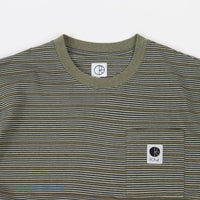 Polar Stripe Pocket T-Shirt - Army Green thumbnail