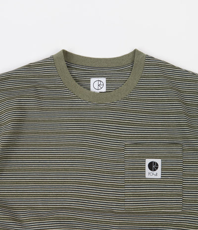 Polar Stripe Pocket T-Shirt - Army Green