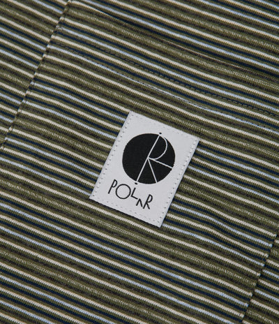 Polar Stripe Pocket T-Shirt - Army Green