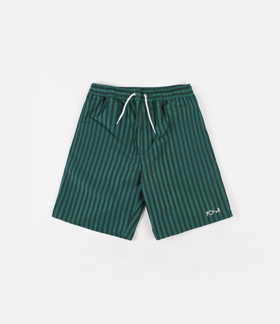 Polar Stripe Swim Shorts - Dark Green