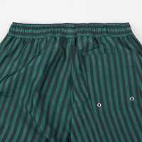 Polar Stripe Swim Shorts - Dark Green thumbnail