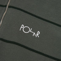 Polar Stripe Zip Neck Sweatshirt - Blueish Grey thumbnail