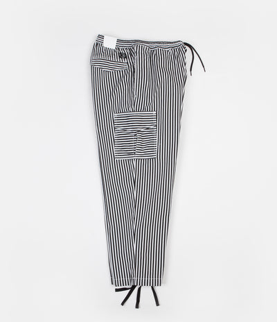 Polar Striped Cargo Pants - White / Black