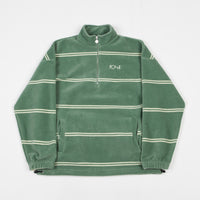 Polar Striped Fleece Pullover Jacket - Dusty Mint thumbnail