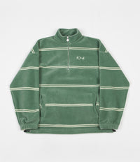 Polar Striped Fleece Pullover Jacket - Dusty Mint