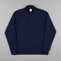 Polar Striped Pique Shirt - Navy thumbnail