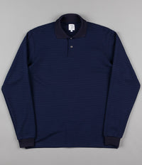 Polar Striped Pique Shirt - Navy