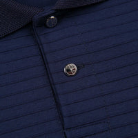 Polar Striped Pique Shirt - Navy thumbnail