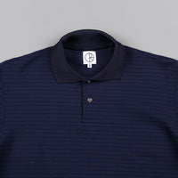 Polar Striped Pique Shirt - Navy thumbnail