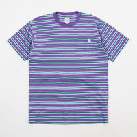 Polar Striped Pocket T-Shirt - Violet / Mint thumbnail