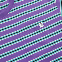 Polar Striped Pocket T-Shirt - Violet / Mint thumbnail