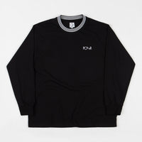 Polar Striped Rib Long Sleeve T-Shirt - Black thumbnail