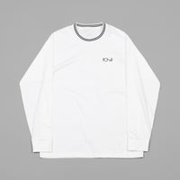 Polar Striped Rib Long Sleeve T-Shirt - White / Black thumbnail