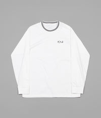 Polar Striped Rib Long Sleeve T-Shirt - White / Black