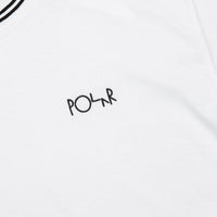 Polar Striped Rib Long Sleeve T-Shirt - White / Black thumbnail