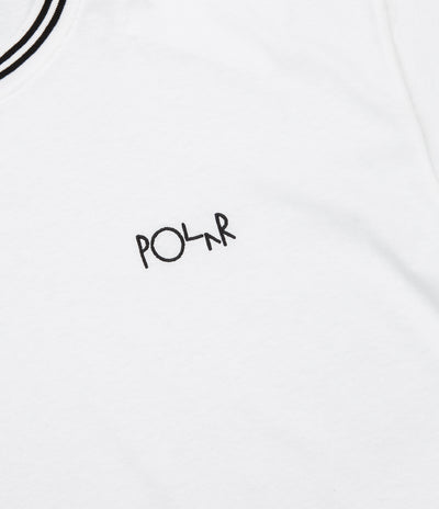 Polar Striped Rib Long Sleeve T-Shirt - White / Black