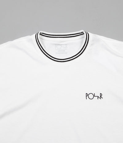 Polar Striped Rib Long Sleeve T-Shirt - White / Black