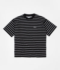 Polar Striped Terry Surf T-Shirt - Black / Light Grey