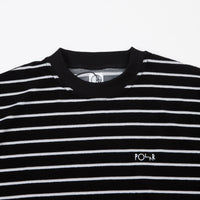 Polar Striped Terry Surf T-Shirt - Black / Light Grey thumbnail