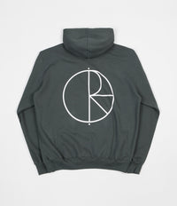 Polar Stroke Logo Hoodie - Grey Green