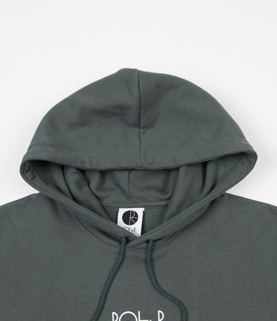 Polar Stroke Logo Hoodie - Grey Green