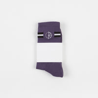 Polar Stroke Logo Socks - Purple thumbnail