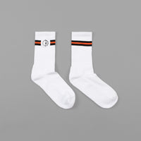 Polar Stroke Logo Socks - White / Black / Orange thumbnail