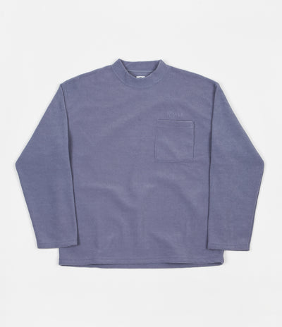 Polar Terry Pullover Long Sleeve T-Shirt - Sky Blue