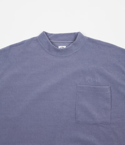 Polar Terry Pullover Long Sleeve T-Shirt - Sky Blue