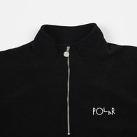 Polar Terry Zip Mockneck Sweatshirt - Black thumbnail