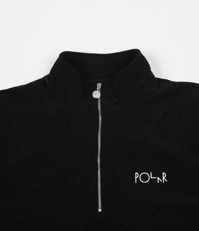 Polar Terry Zip Mockneck Sweatshirt - Black