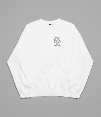 Polar Two Sided Crewneck Sweatshirt - White