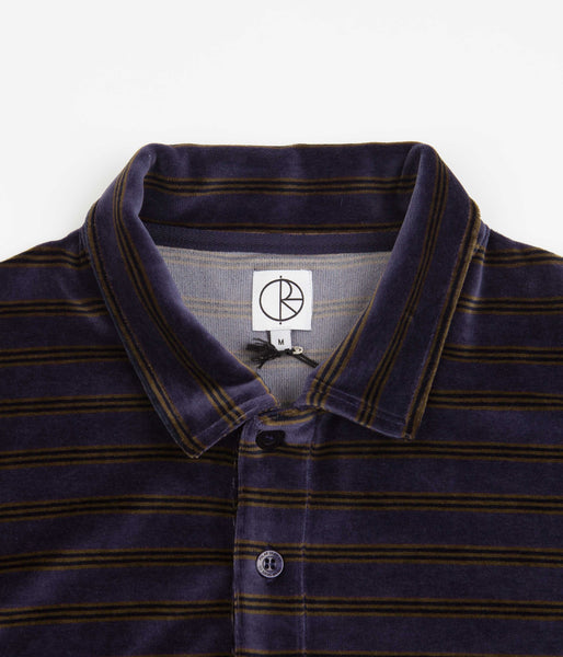 Polar Velour Polo Shirt - Grey Blue | Flatspot