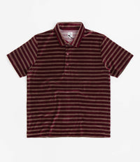 Polar Velour Polo Shirt - Wine