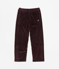 Polar Velour Track Pants - Bordeaux