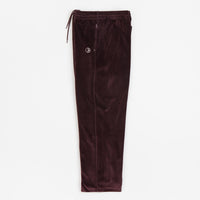 Polar Velour Track Pants - Bordeaux thumbnail