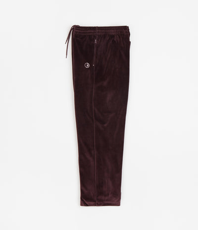 Polar Velour Track Pants - Bordeaux