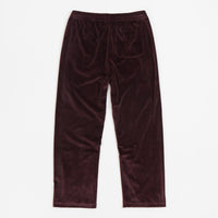 Polar Velour Track Pants - Bordeaux thumbnail