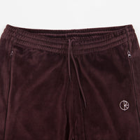 Polar Velour Track Pants - Bordeaux thumbnail