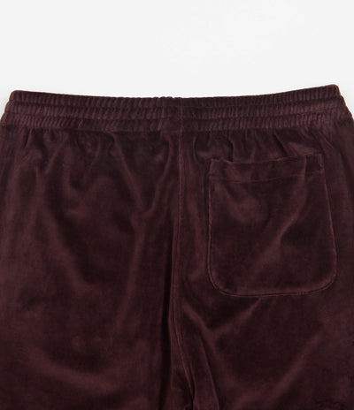 Polar Velour Track Pants - Bordeaux