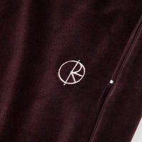 Polar Velour Track Pants - Bordeaux thumbnail