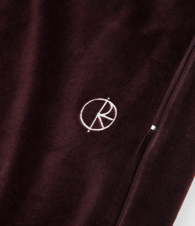 Polar Velour Track Pants - Bordeaux