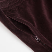 Polar Velour Track Pants - Bordeaux thumbnail